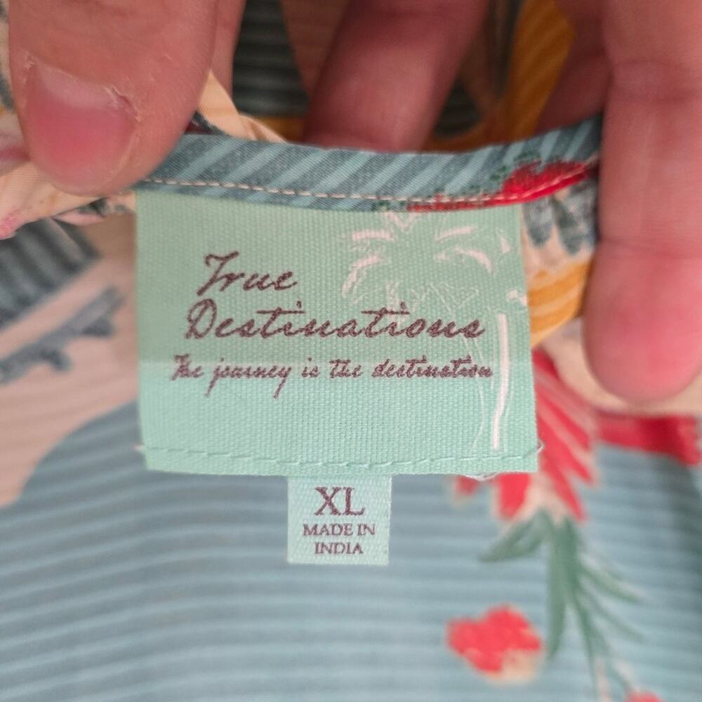 True Destination tropical dress XL - Picture 3 of 4